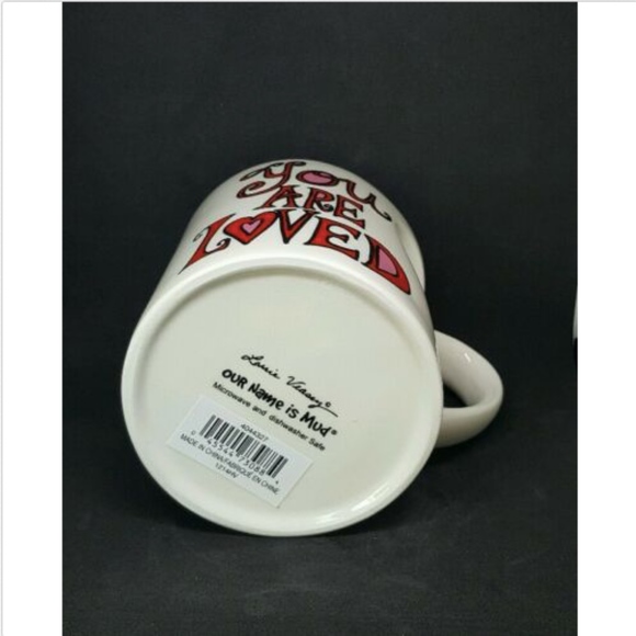 Valentines Day You are Loved Coffee Mug Cup Heart Valentines 12 fl oz ceramic - Picture 6 of 8